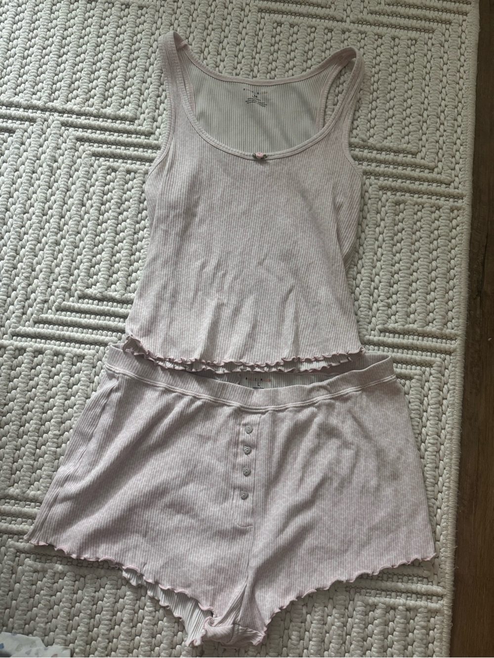 Roller Rabbit Tank & Short Sleep Set - Soft Pink